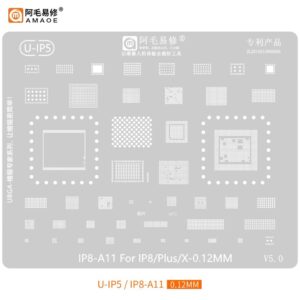 U IP5 AMAOE STENCIL (IPHONE 8 SERIES/IPHONE X)